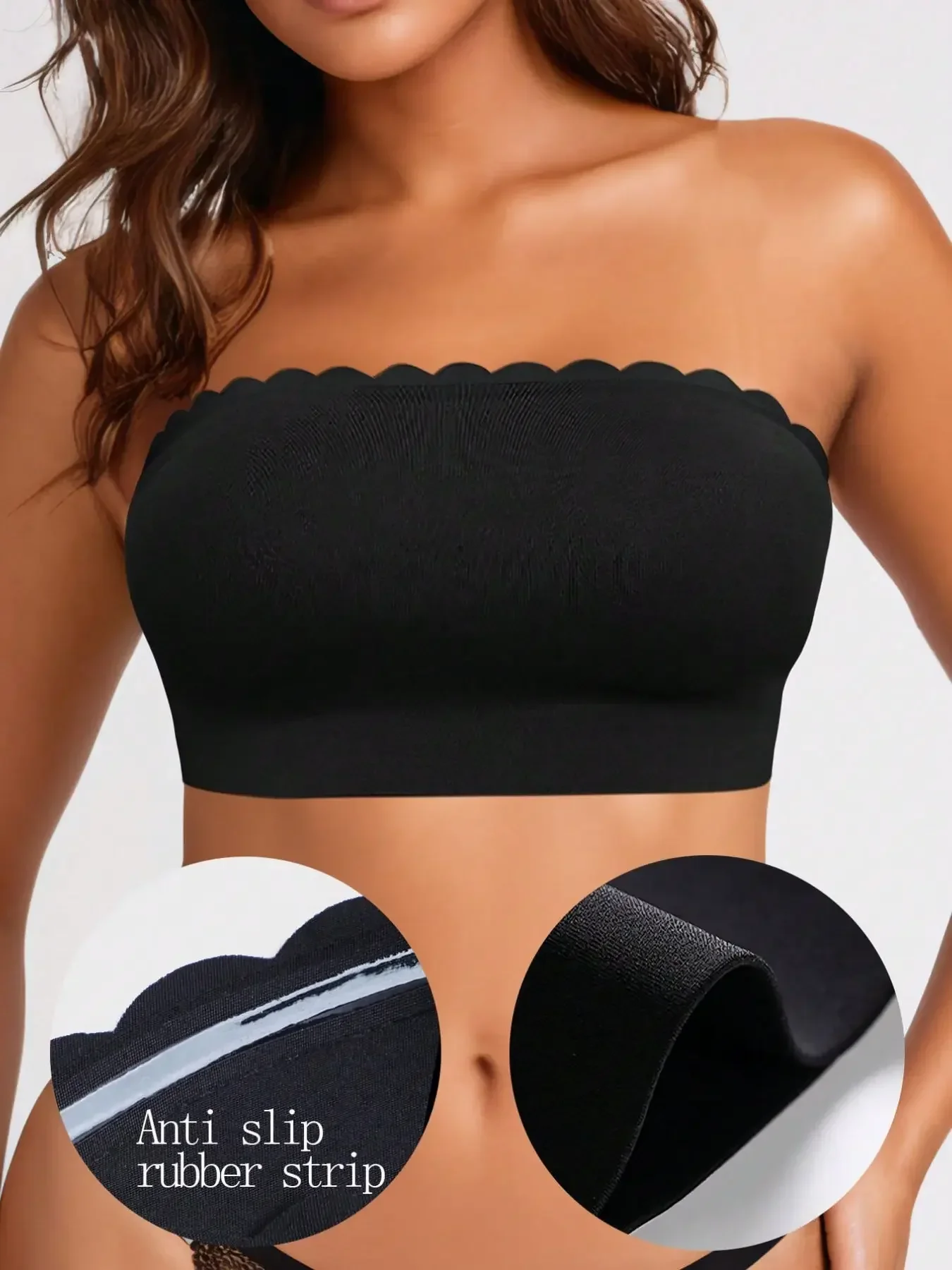 Bralette Wireless Soft - Sujetador sin tirantes para mujer, sujetador