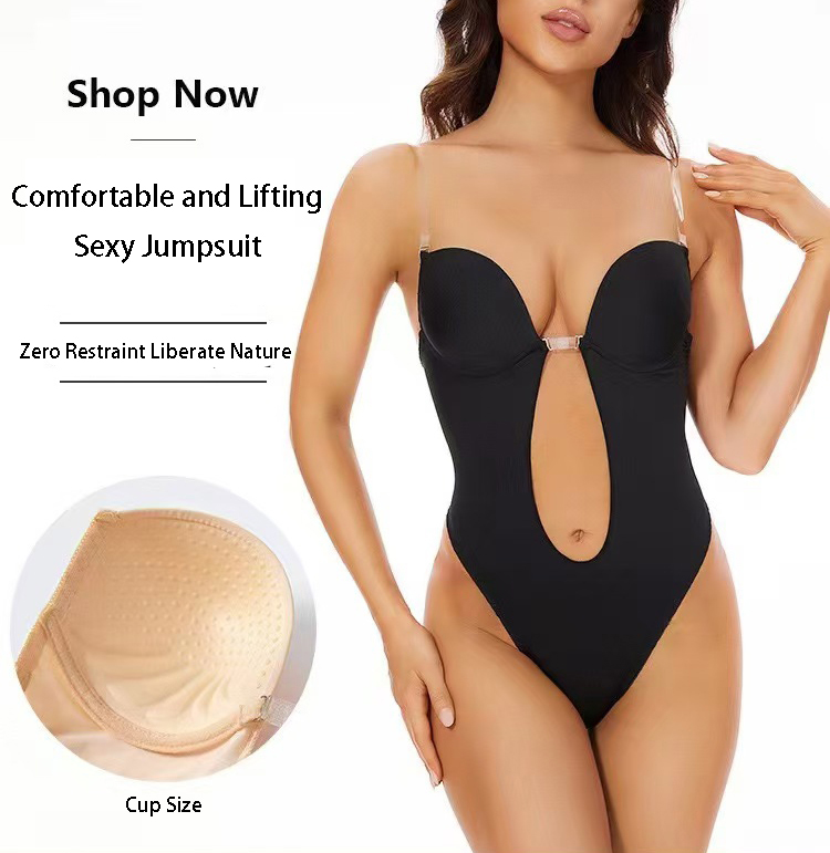 Shapewear Bodysuit Firm - Sujetador moldeador de cuerpo sin espalda