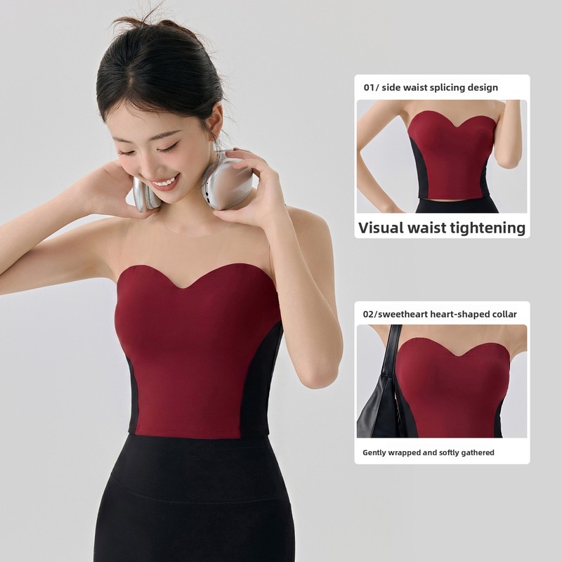 Top de yoga sin tirantes para  - Strapless Bra Backless reseña y precio