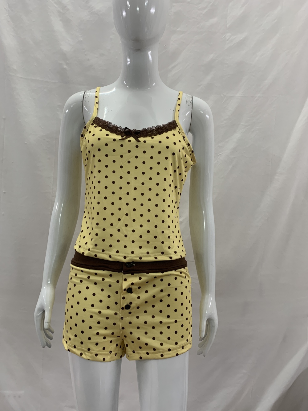 Conjunto de pijama de dos piez - Cami Top Lace reseña y precio